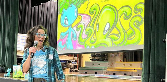 Reading at school + newspaper article - Skoshie & Friends