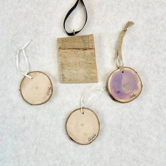 Christmas: Handpainted Wood Ornaments