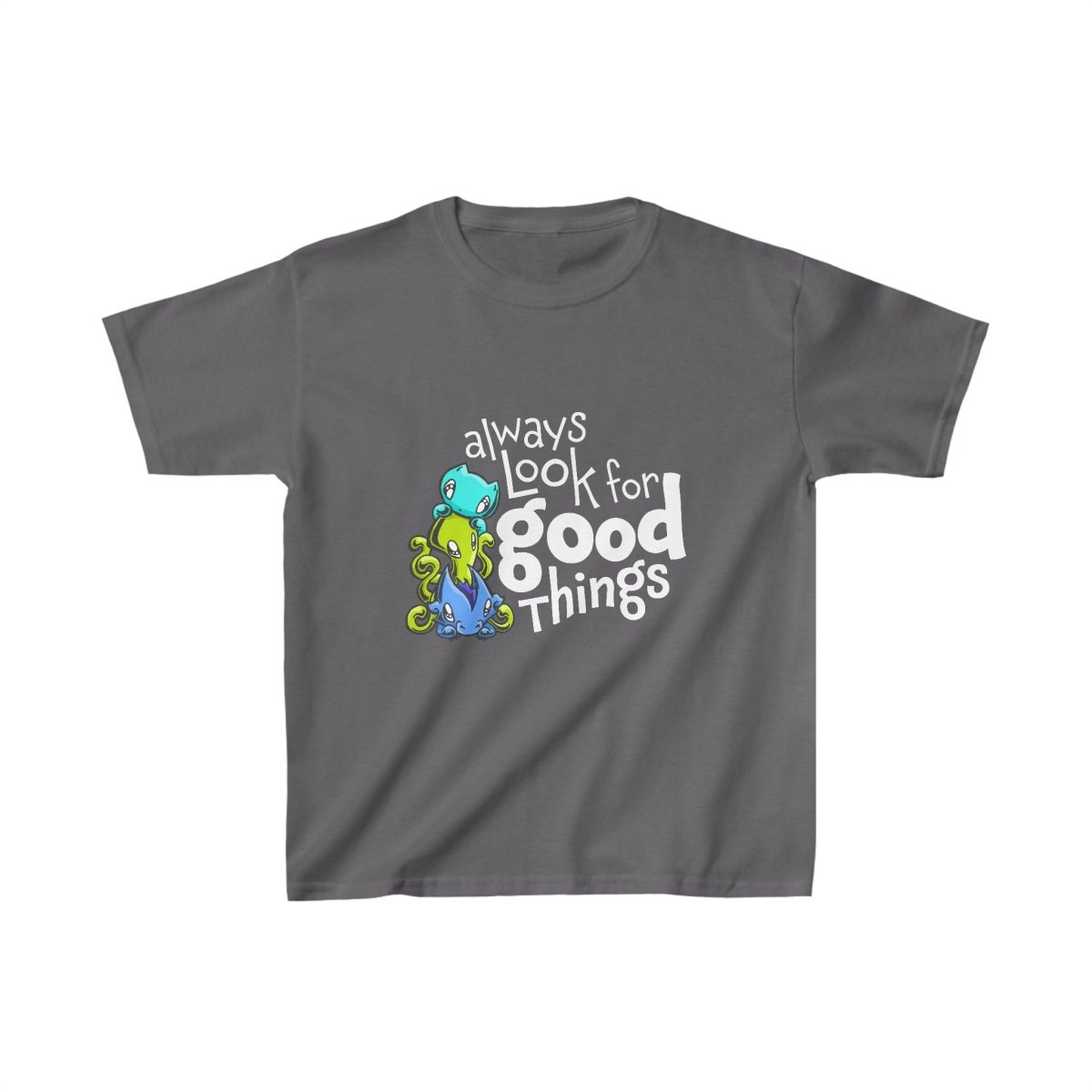 Kids T-shirt: Look for Good Things - Skoshie, Zeek & Wisp - Skoshie & Friends