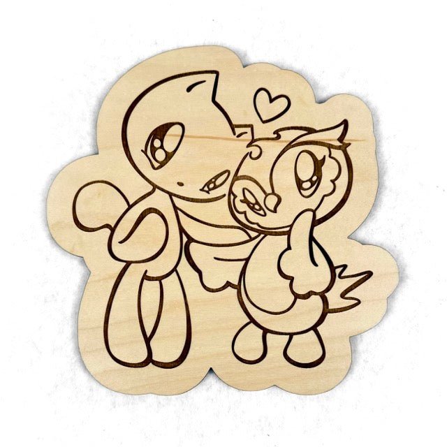 LIMITED Wood Art: Owl & Skoshie Wallhanging - Skoshie & Friends