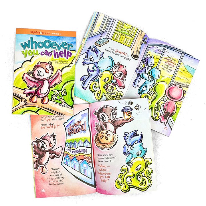 ⭐️NEW⭐️ Skoshie & Friends: "Whooever You Can Help" (Children's Book) - Skoshie & Friends