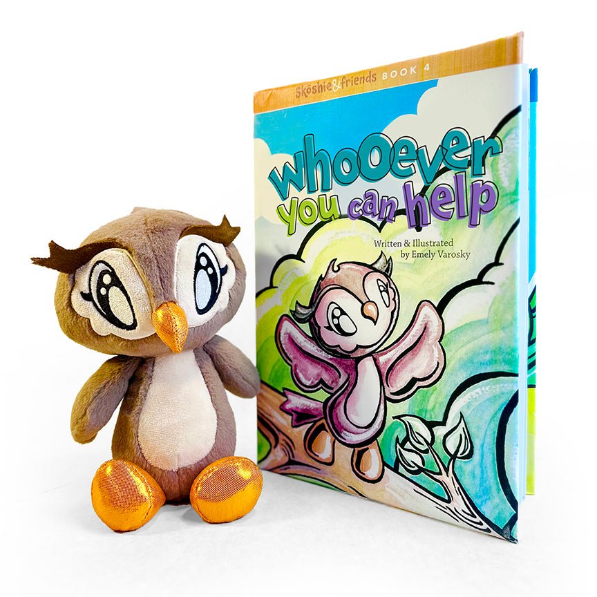 PREORDER: Book 4 + Owl Plush Stuffed Animal - Skoshie & Friends