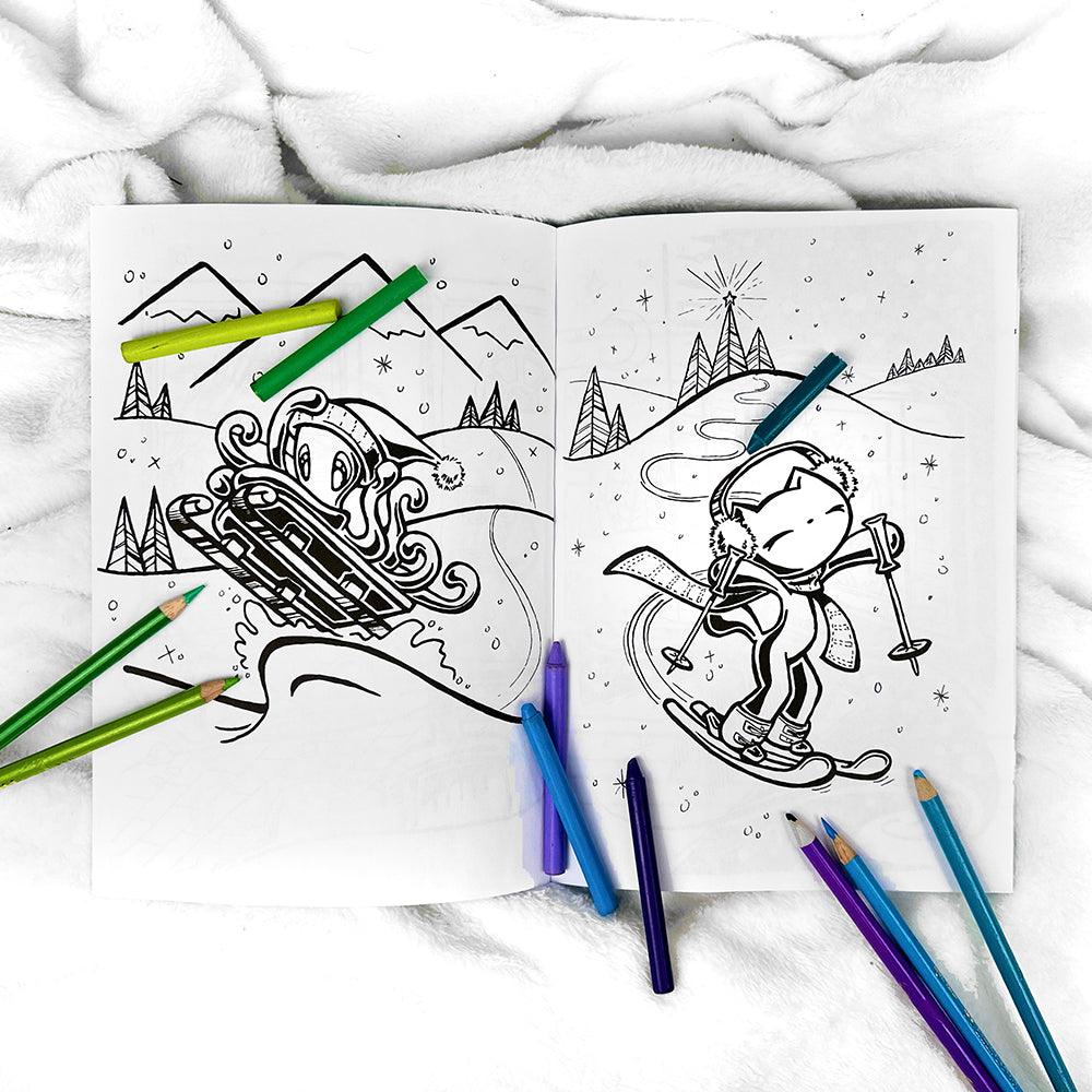 Skoshie & Friends Coloring Book - Cozy Winter - Skoshie & Friends