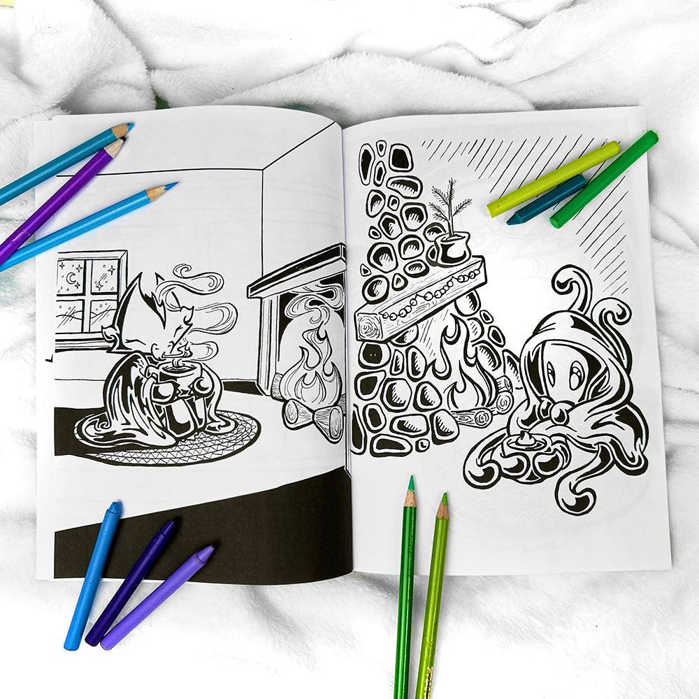 Skoshie & Friends Coloring Book - Cozy Winter - Skoshie & Friends