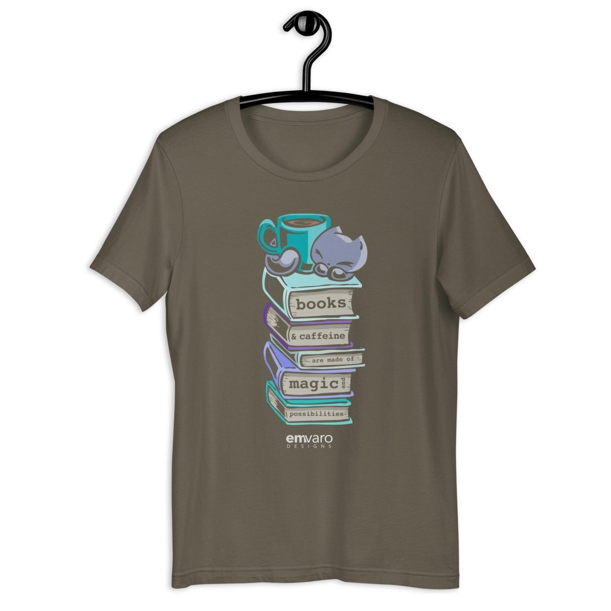T-shirt: Books Are Magical - Skoshie the Cat - Skoshie & Friends
