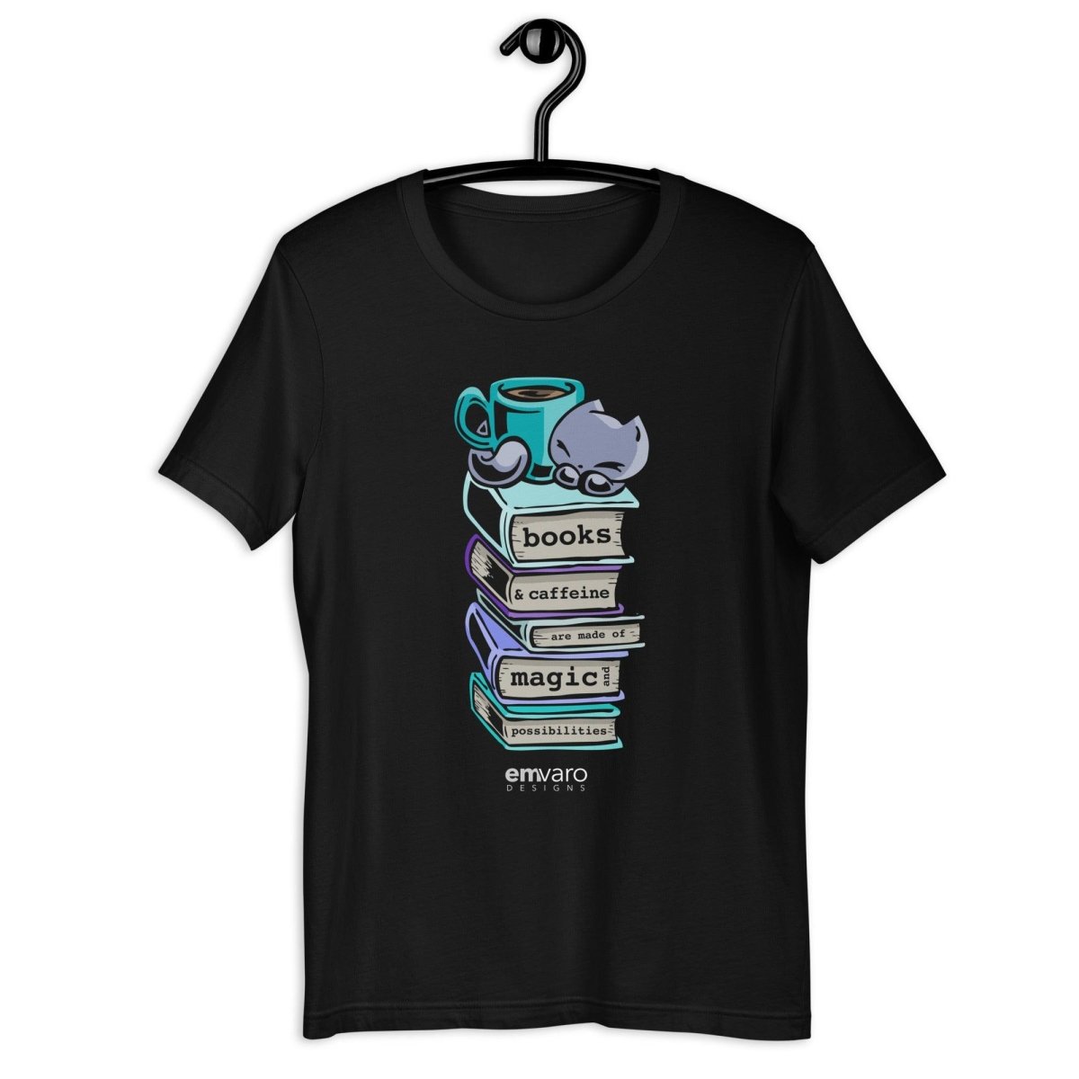 T-shirt: Books Are Magical - Skoshie the Cat - Skoshie & Friends