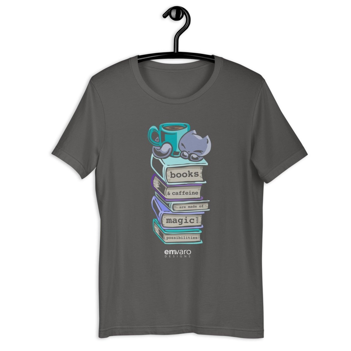 T-shirt: Books Are Magical - Skoshie the Cat - Skoshie & Friends
