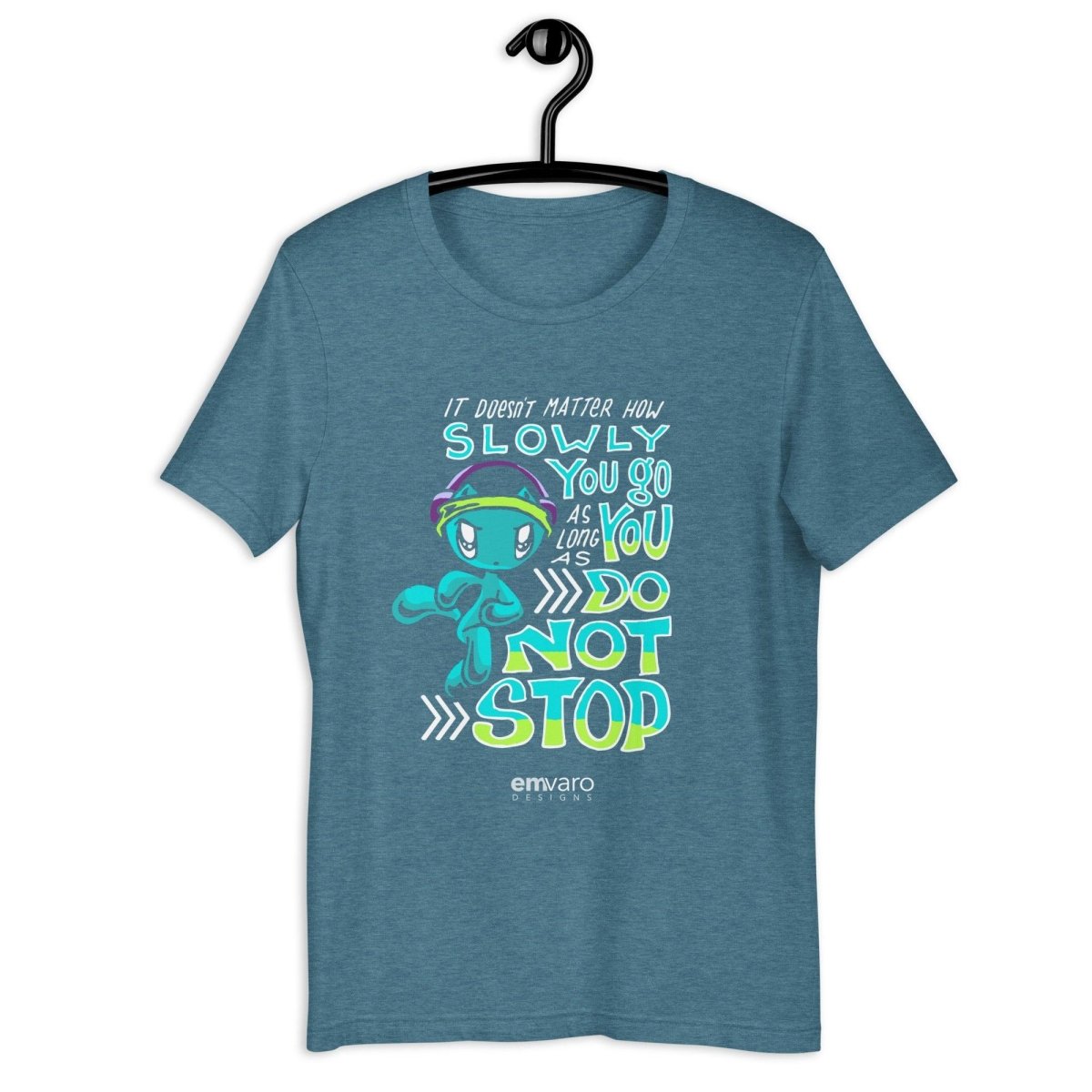 T-shirt: Slowly Do Not Stop - Skoshie the Cat - Skoshie & Friends