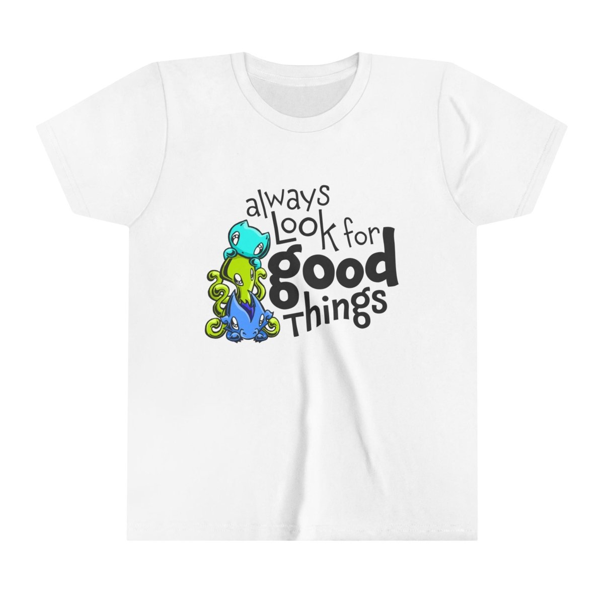Youth T-shirt: Look for Good Things - Skoshie, Zeek & Wisp - Skoshie & Friends
