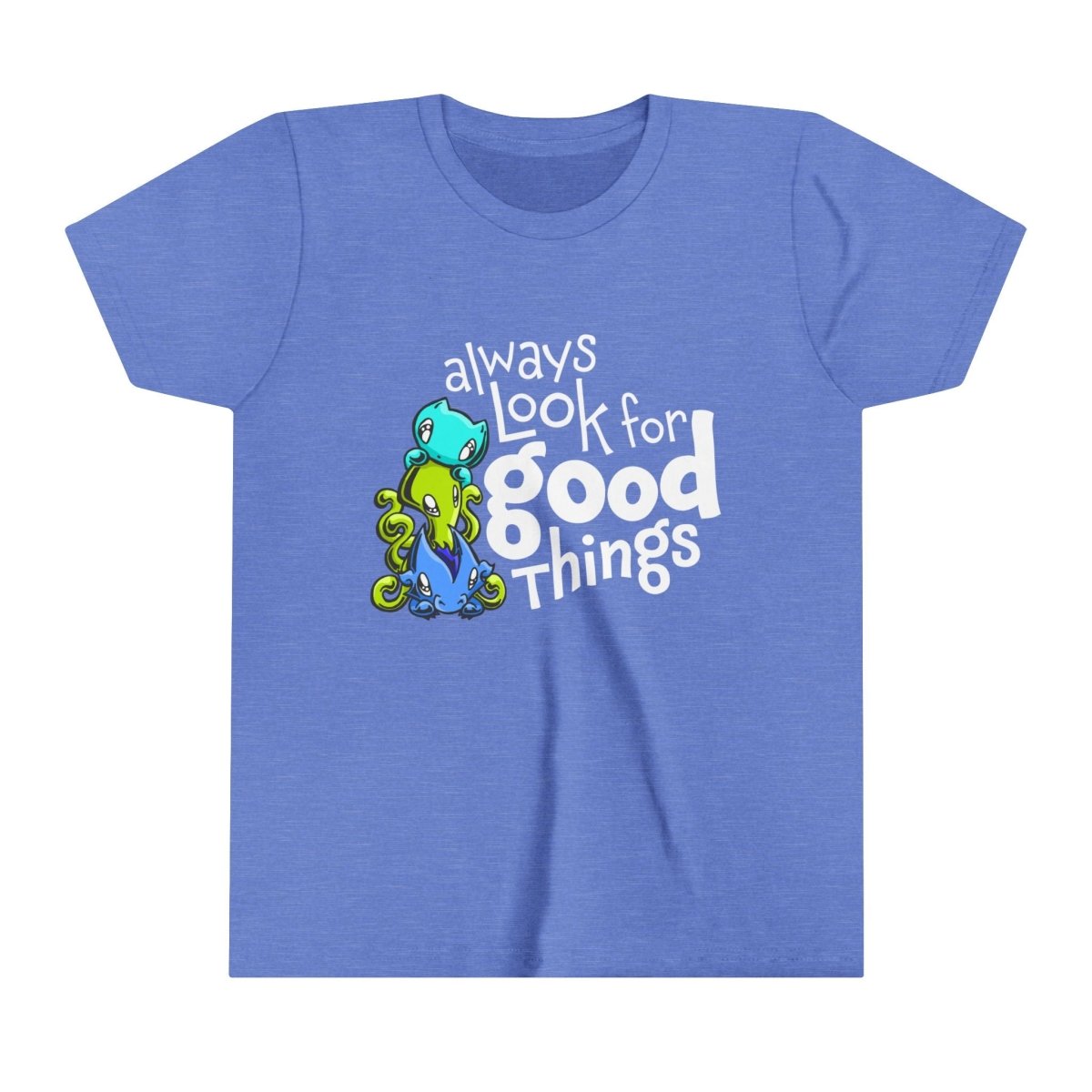 Youth T-shirt: Look for Good Things - Skoshie, Zeek & Wisp - Skoshie & Friends