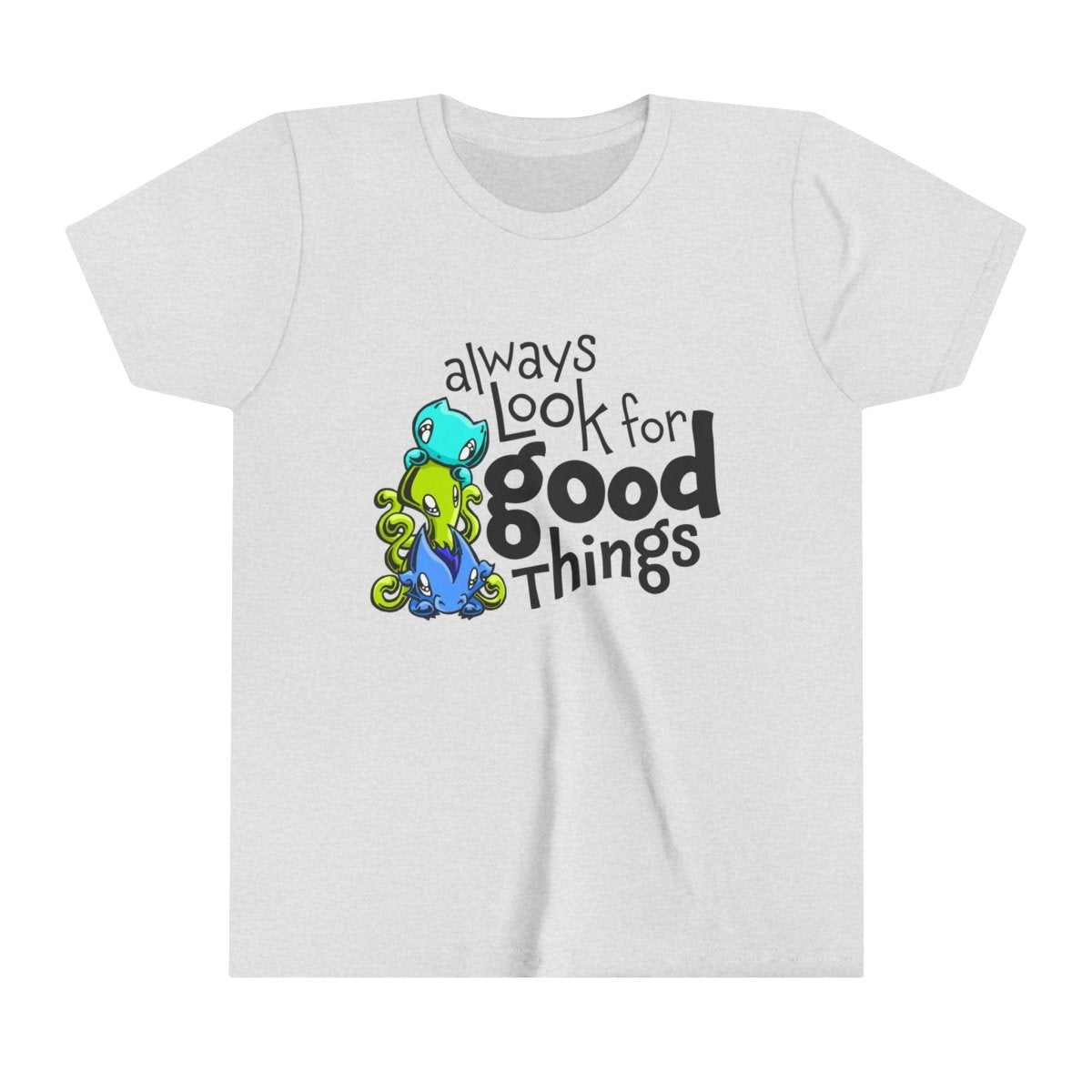 Youth T-shirt: Look for Good Things - Skoshie, Zeek & Wisp - Skoshie & Friends