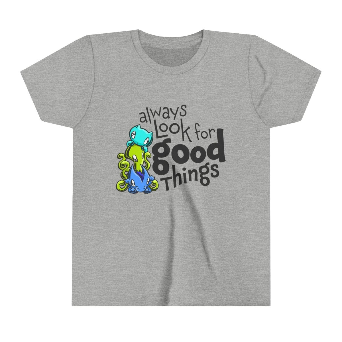 Youth T-shirt: Look for Good Things - Skoshie, Zeek & Wisp - Skoshie & Friends