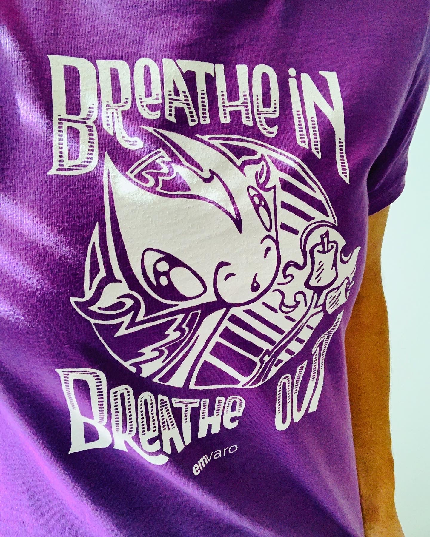 T-shirt: Breathe In, Breathe Out - Wisp the Dragon