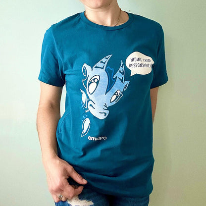 T-shirt: Hiding from Responsibility - Wisp the Dragon