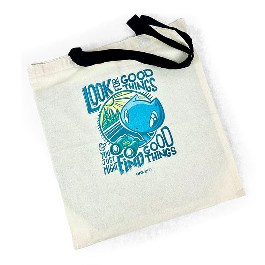 Tote Bag: Look for Good Things - Skoshie the Cat