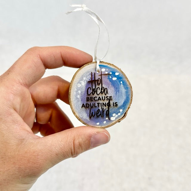 Christmas: Handpainted Wood Ornaments