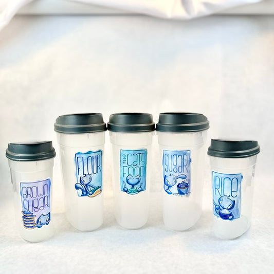 Storage Containers: Skoshie the Cat (set of 5)