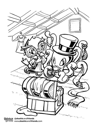 Vaysie the Owl: Dress Up — free printable coloring page