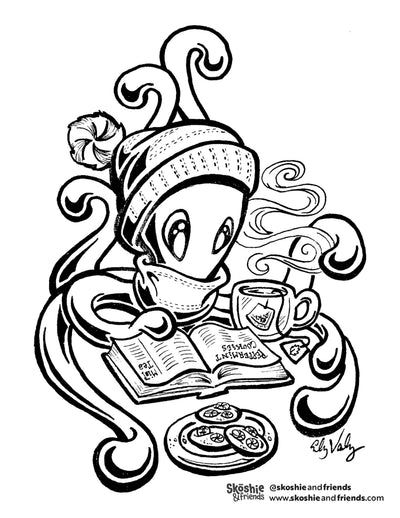 Zeek the Octopus: Cocoa — free printable coloring page