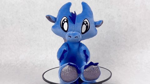 Wisp the Dragon - Plushie - 360 View