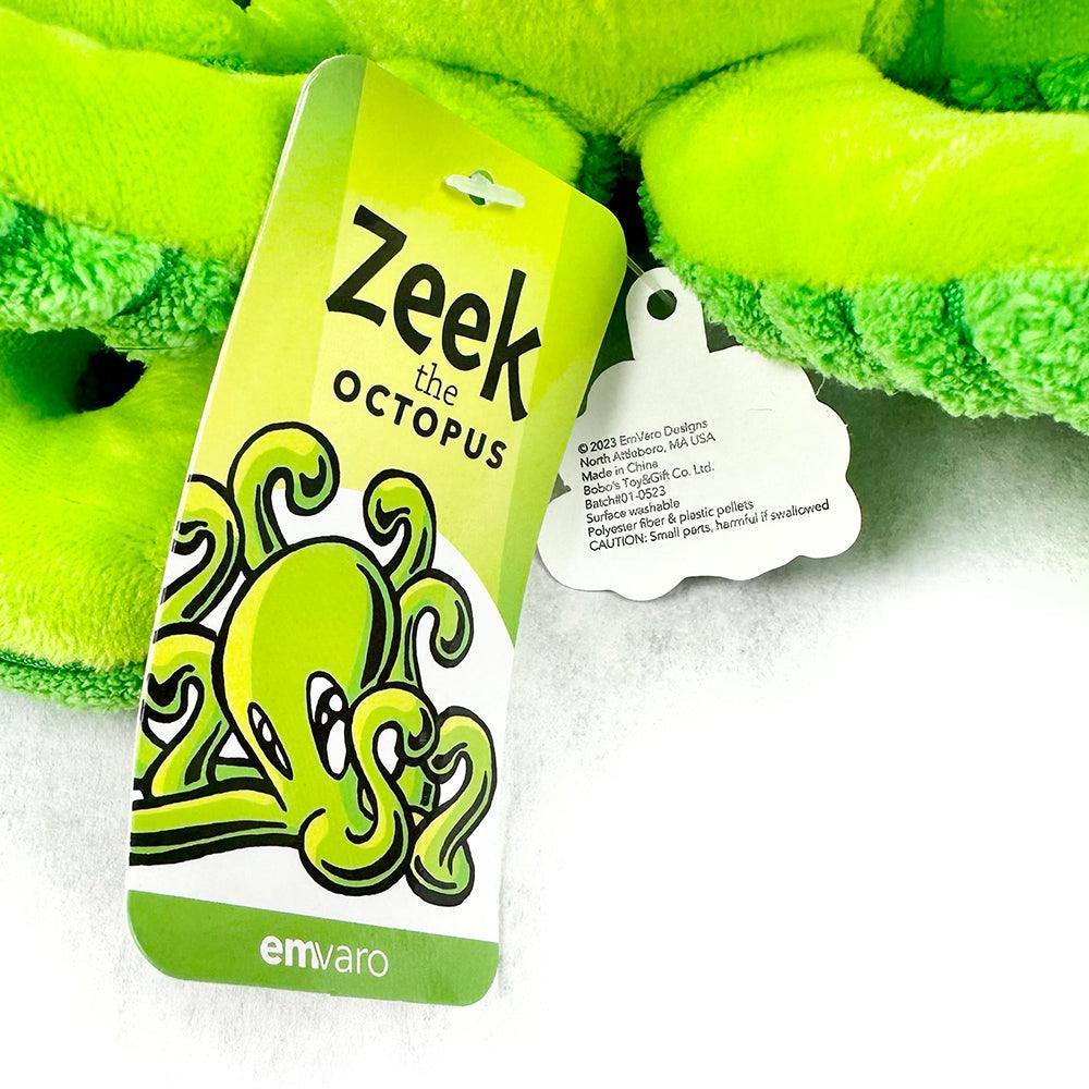 Zeek the Octopus - Plushie - Tag