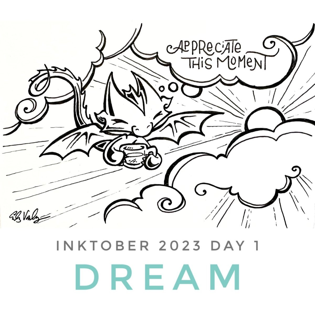 Inktober 2025 Adopt - A - Word - Skoshie & Friends