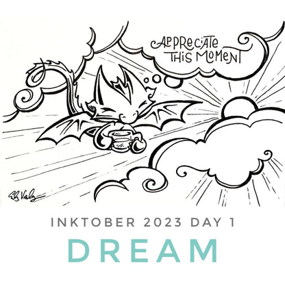 Inktober 2025 Adopt - A - Word - Skoshie & Friends