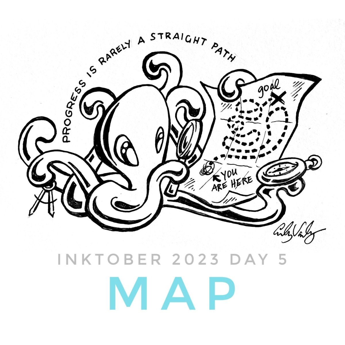 Inktober 2025 Adopt - A - Word - Skoshie & Friends