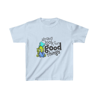 Kids T-shirt: Look for Good Things - Skoshie, Zeek & Wisp - Skoshie & Friends