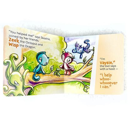Little Skoshie & Friends: "Whooever You Can Help" (Board Book) - Skoshie & Friends