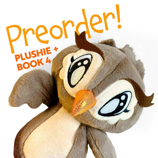 PREORDER: Book 4 + Owl Plush Stuffed Animal - Skoshie & Friends