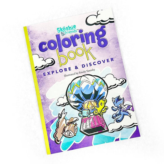 Skoshie & Friends Coloring Book - Explore & Discover - Skoshie & Friends