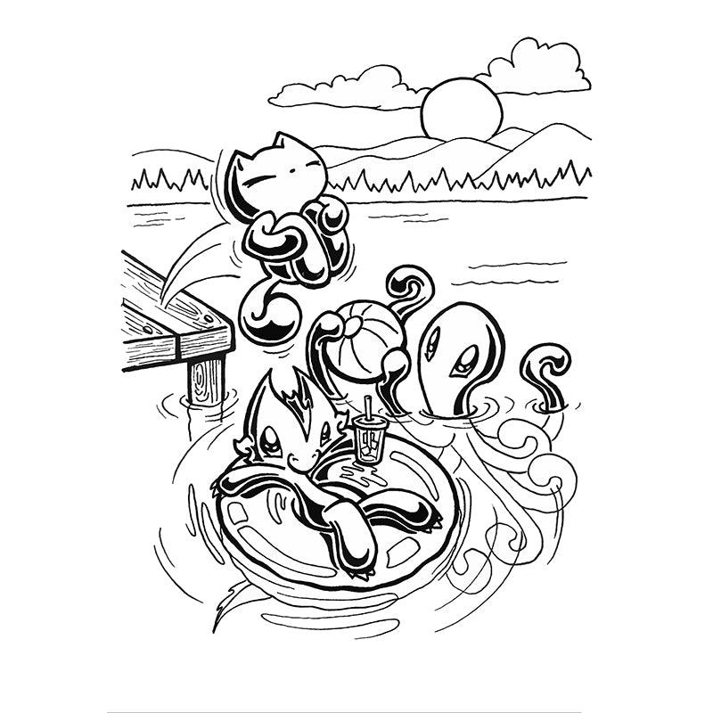 Skoshie & Friends Coloring Book - In the Sunshine - Skoshie & Friends
