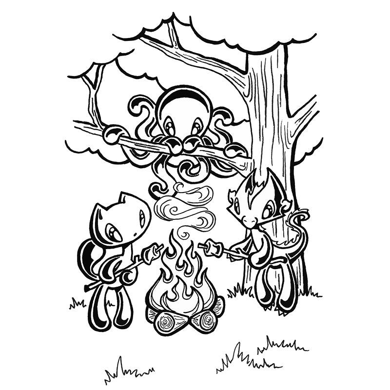 Skoshie & Friends Coloring Book - In the Sunshine - Skoshie & Friends