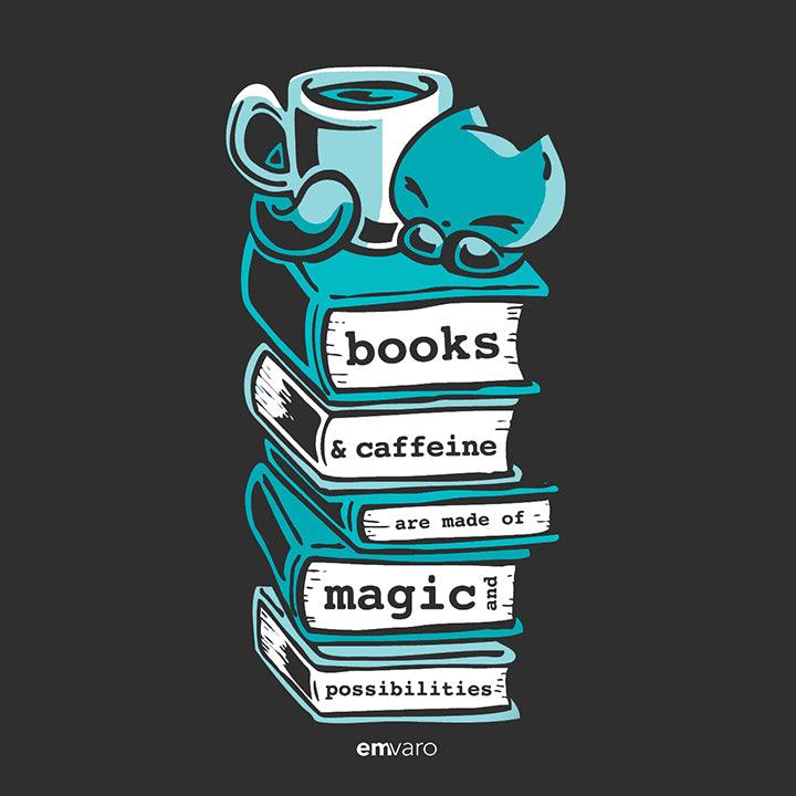 T-shirt: Books Are Magical - Skoshie the Cat - Skoshie & Friends