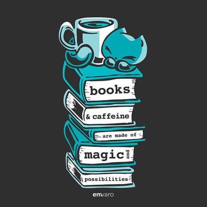 T-shirt: Books Are Magical - Skoshie the Cat - Skoshie & Friends