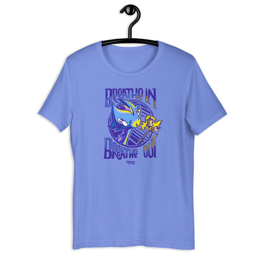 T-shirt: Breathe In, Breathe Out - Wisp the Dragon (full color) - Skoshie & Friends