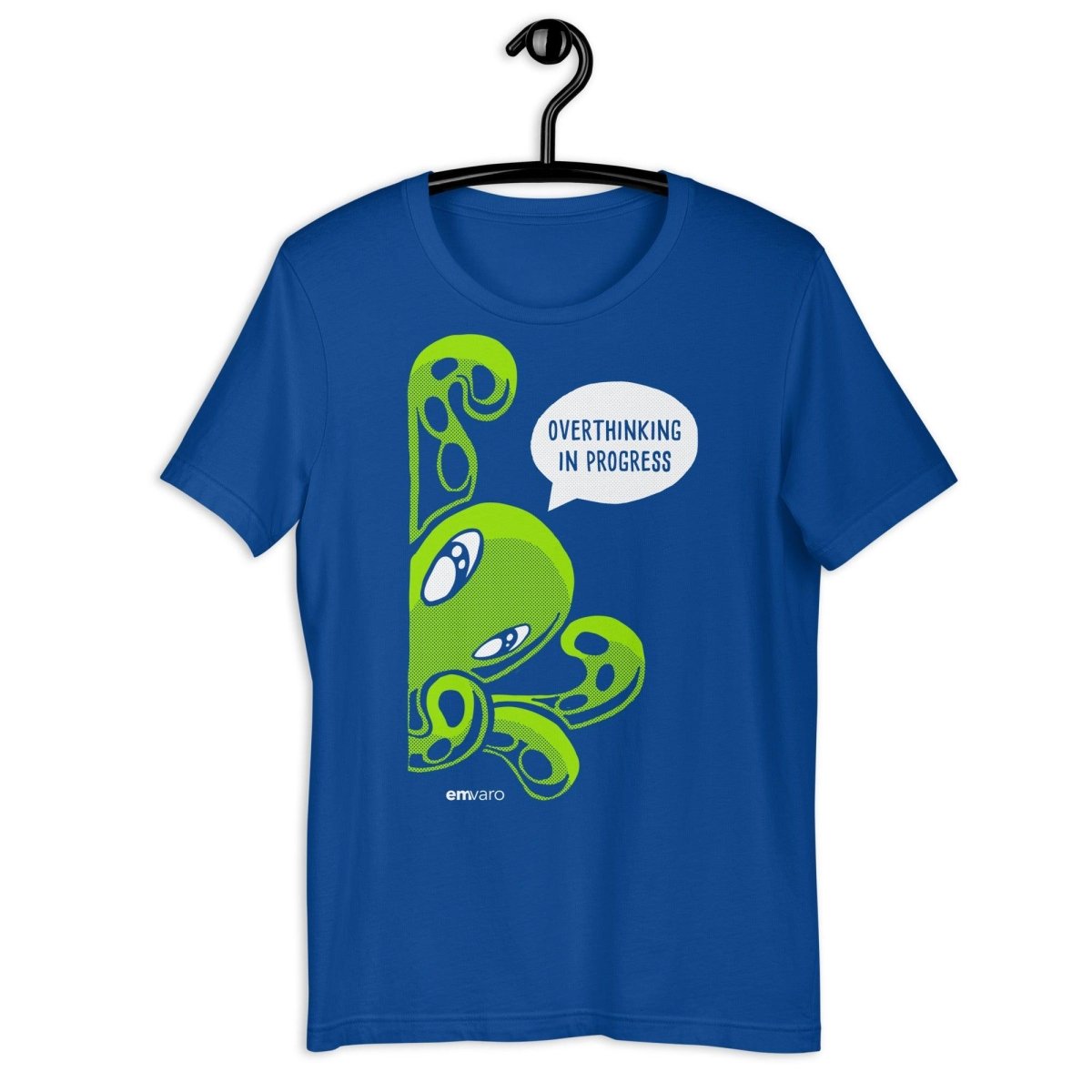 T-shirt: Overthinking in Progress - Zeek the Octopus - Skoshie & Friends