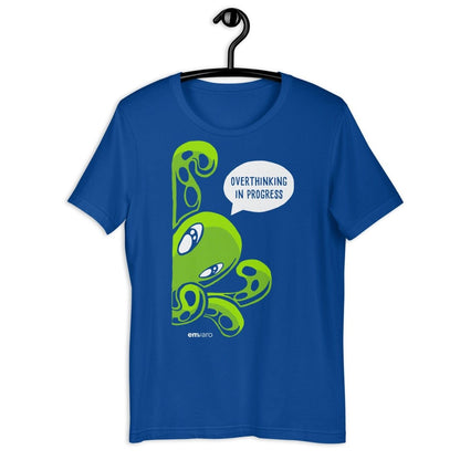 T-shirt: Overthinking in Progress - Zeek the Octopus - Skoshie & Friends