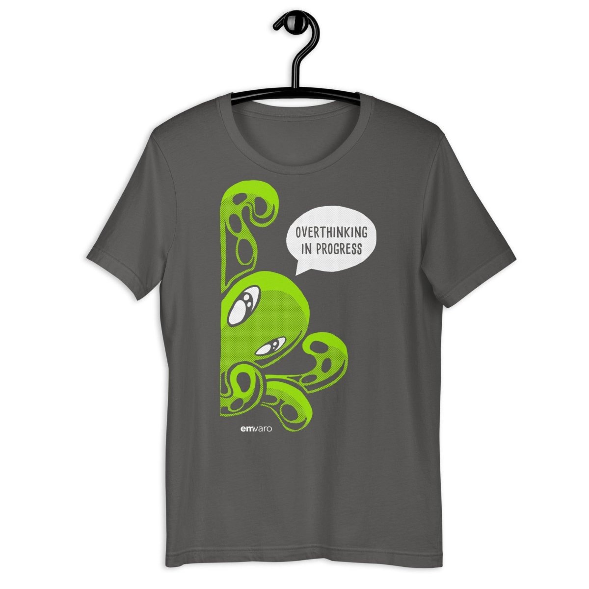 T-shirt: Overthinking in Progress - Zeek the Octopus - Skoshie & Friends