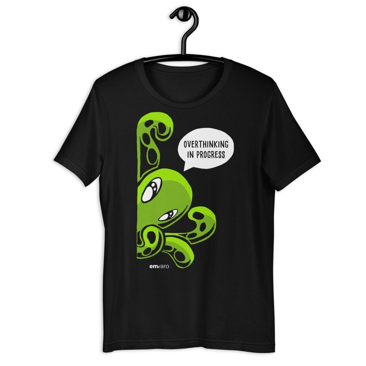 T-shirt: Overthinking in Progress - Zeek the Octopus - Skoshie & Friends