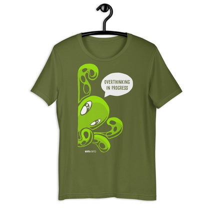 T-shirt: Overthinking in Progress - Zeek the Octopus - Skoshie & Friends