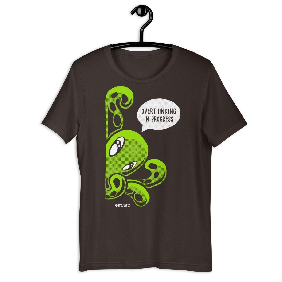 T-shirt: Overthinking in Progress - Zeek the Octopus - Skoshie & Friends