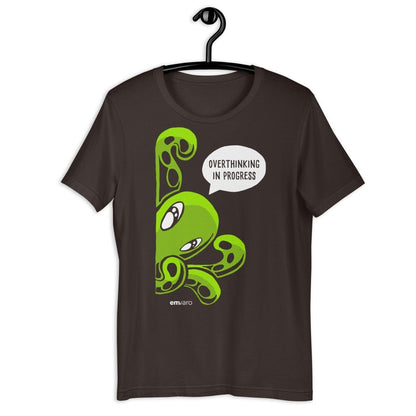 T-shirt: Overthinking in Progress - Zeek the Octopus - Skoshie & Friends