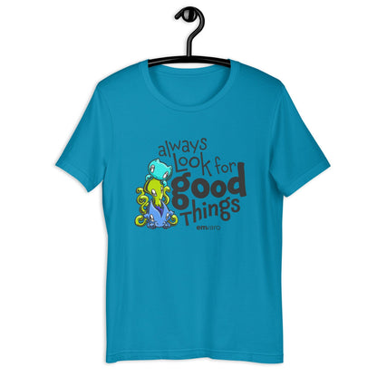 T-shirt: Look for Good Things - Skoshie, Zeek & Wisp