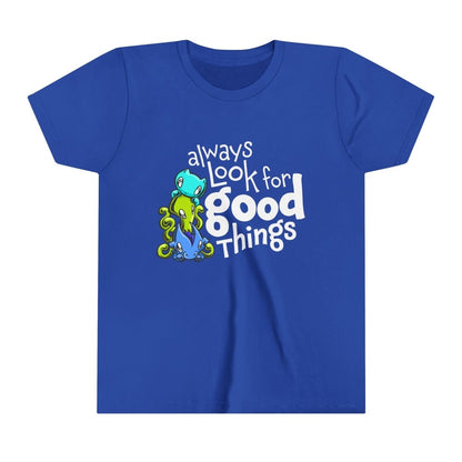 Youth T-shirt: Look for Good Things - Skoshie, Zeek & Wisp - Skoshie & Friends