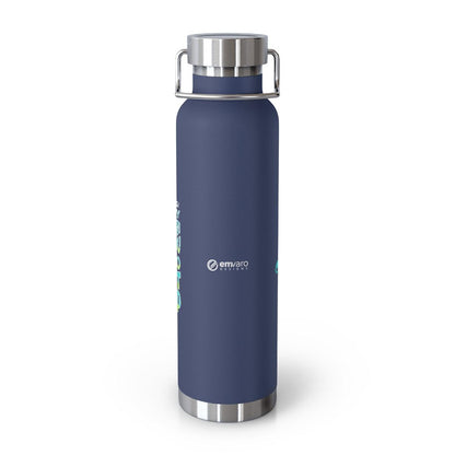 Water Bottle: Go Slowly, Do Not Stop - Running - Skoshie the Cat (22 oz)