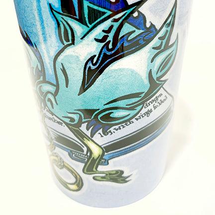 Travel Mug: Bookwyrm - Wisp the Dragon