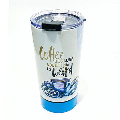 Travel Mug: Because Adulting Is Weird - Wisp the Dragon