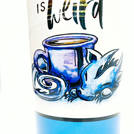 Travel Mug: Because Adulting Is Weird - Wisp the Dragon